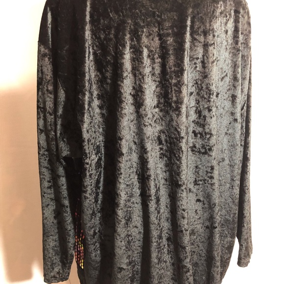 Vintage velvet and sequins jacket - Picture 2 of 6